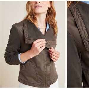 Anthropologie Marrakech Moto Jacket in Dark Blue